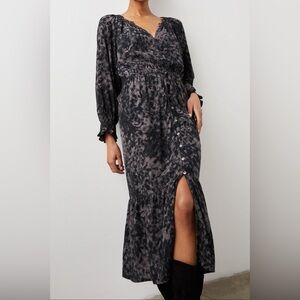 Rails Cece Dress Charcoal Tortoise M NWOT | Feminine Coastal Scandi Girl